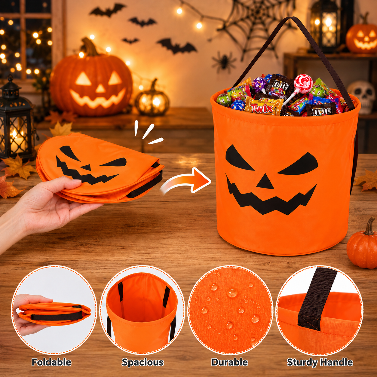 🎃 Spooky Deal Alert: Halloween Candy Bucket Set! 👻