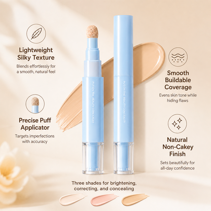 Dual-Effect Concealer & Powder Foundation🔥(Buy one, get one free – today only ! )🔥