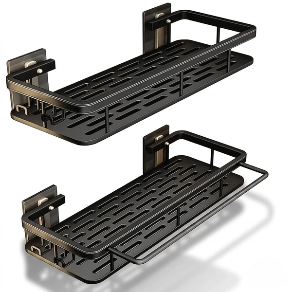 Modern Double-Tier Wall-Mounted Storage Rack