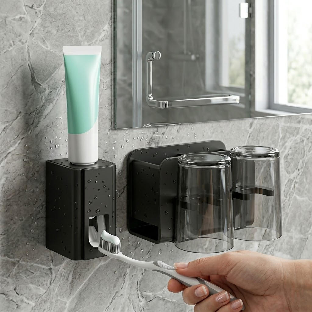 2-in-1 Auto Toothpaste Dispenser