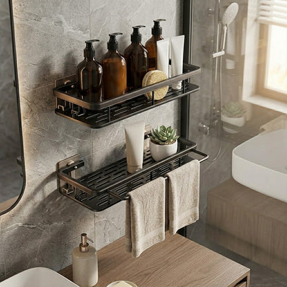 Modern Double-Tier Wall-Mounted Storage Rack