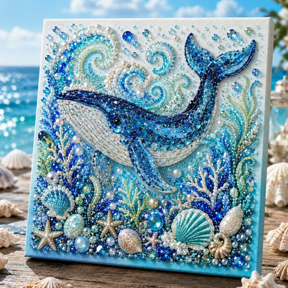 🔥 Last Day 55% OFF - 🌊✨ Ocean Theme Pearl Art DIY Kit – Relaxing DIY Craft to Create Stunning Coastal Artwork