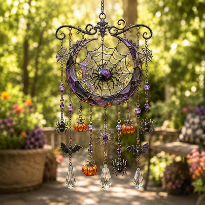 🎃💎Halloween Crystal Wind Chime – Colorful Acrylic Hanging Decoration