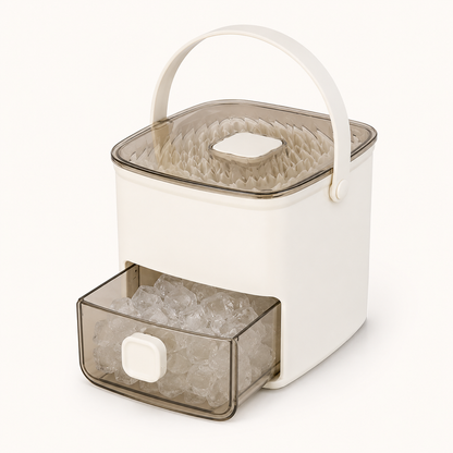 48-Cube One-Press Ice Tray & Storage System