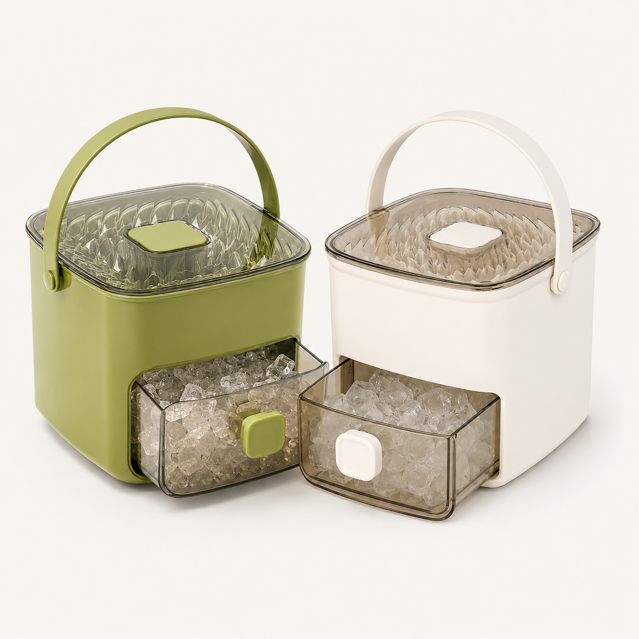 48-Cube One-Press Ice Tray & Storage System