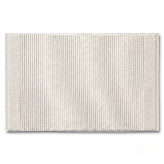 Premium Cotton Striped Bathroom Towel Mat