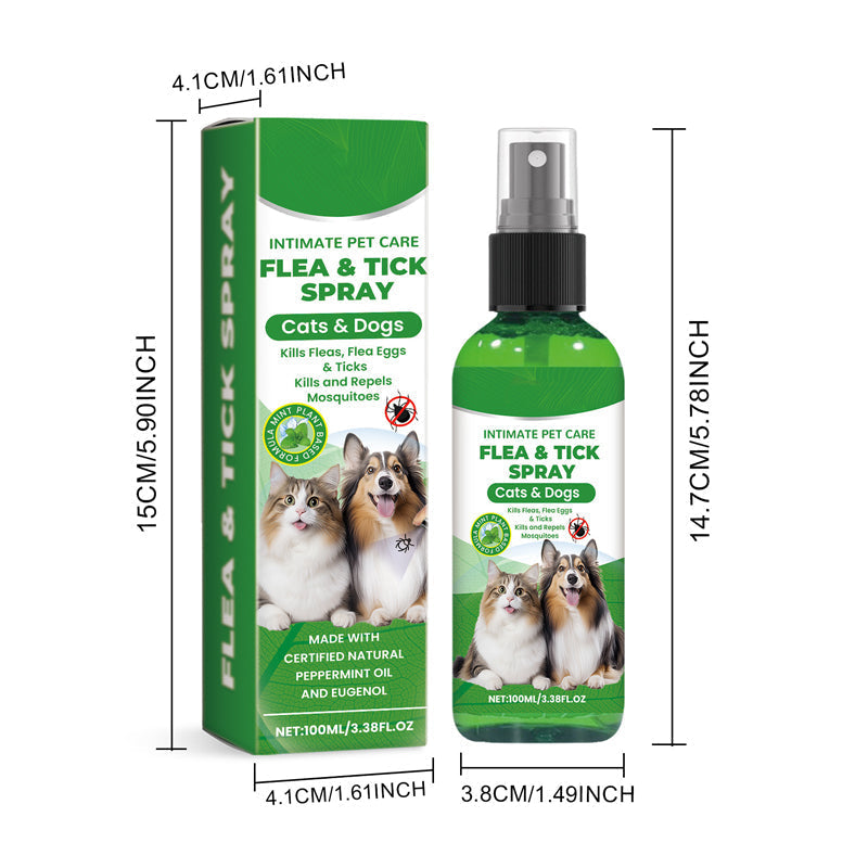 🐶🐱 Natural Flea and Tick Spray – Safely and Effectively Protect Your Pets 🌿